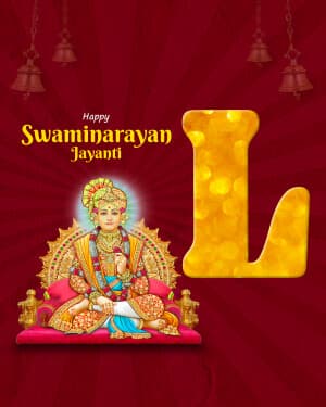 Special Alphabet - Swaminarayan Jayanti creative image