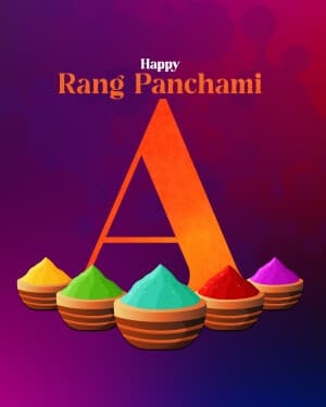 Basic Alphabet - Rang Panchami greeting image