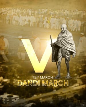 Premium Alphabet - Dandi March advertisement banner