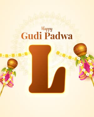 Basic alphabet - Gudi Padwa creative image