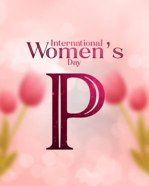 Special Alphabet - International Women's Day marketing flyer