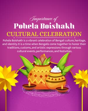 Importance of Pohela Boishakh Instagram Post