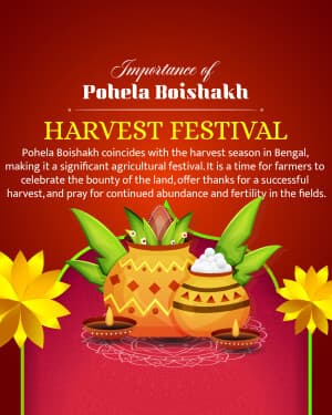 Importance of Pohela Boishakh event advertisement