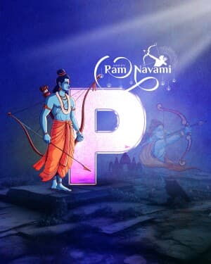 Special Alphabet - Ram Navami poster Maker