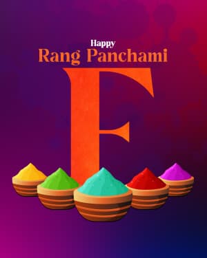 Basic Alphabet - Rang Panchami whatsapp status poster