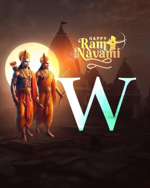 Premium Alphabet - Ram Navami banner