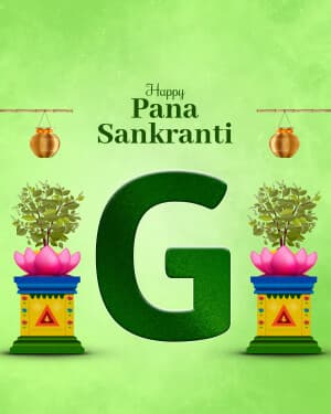 Special Alphabet - Pana Sankranti ad post