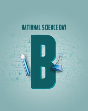 Basic Alphabet - National Science Day poster