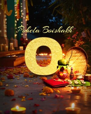 Premium Alphabet - Pohela Boishakh marketing flyer