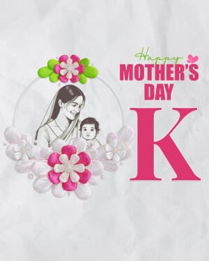 Alphabet - Mother's Day marketing flyer
