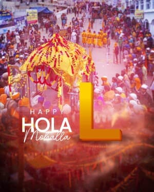 Premium Alphabet - Hola Mohalla poster Maker