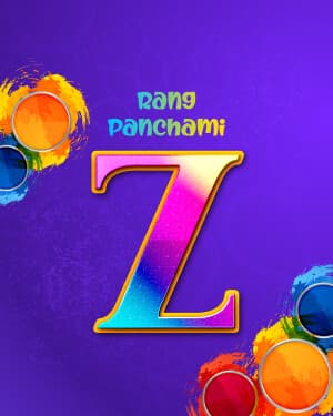 Premium Alphabet - Rang Panchami post