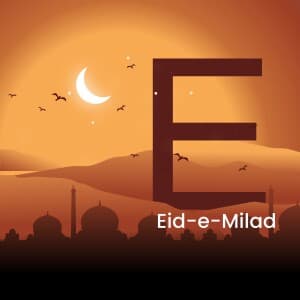 Eid Milad Un Nabi Alphabet Instagram flyer