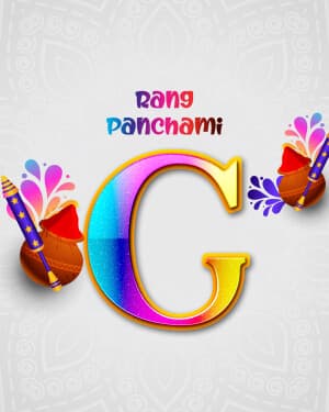 Premium Alphabet - Rang Panchami ad post