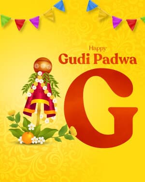 Special Alphabet - Gudi Padwa ad post