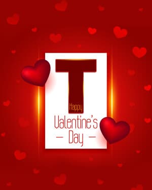 Valentine's Day Premium Alphabet ad post