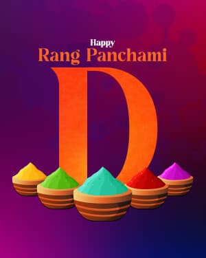 Basic Alphabet - Rang Panchami marketing flyer