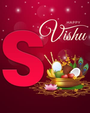 Premium Alphabet - Vishu graphic