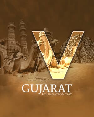 Basic Alphabet - Gujarat Foundation Day Instagram Post