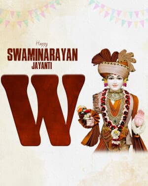 Special Alphabet - Swaminarayan Jayanti banner