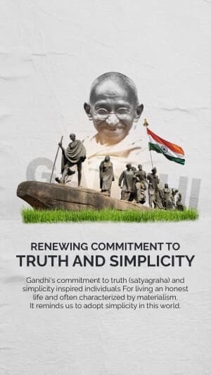 Importance of Gandhi Jayanti banner