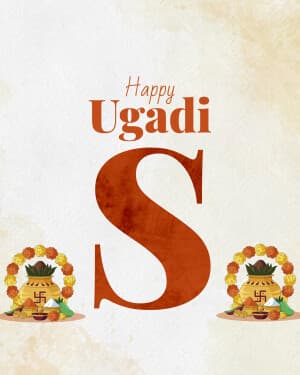 Special Alphabet - Ugadi marketing flyer