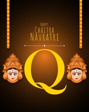 Premium Alphabet - Chaitra Navratri poster