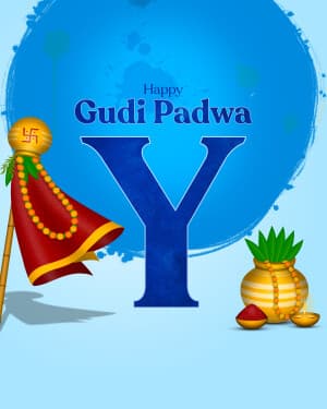 Premium Alphabet - Gudi Padwa event poster