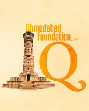 Special Alphabet - Ahmedabad Foundation Day graphic