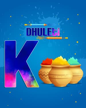 Premium Alphabet - Dhuleti marketing flyer
