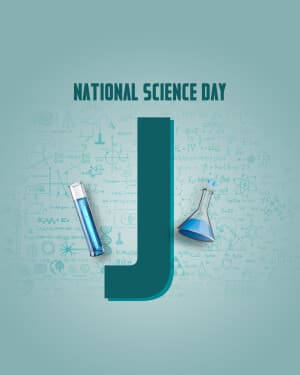 Basic Alphabet - National Science Day poster Maker