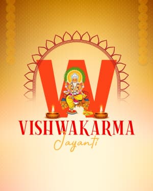 Vishwakarma Jayanti - Basic Alphabet illustration