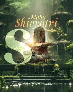 Premium Alphabet - Maha Shivaratri marketing poster