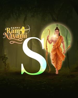 Premium Alphabet - Ram Navami graphic