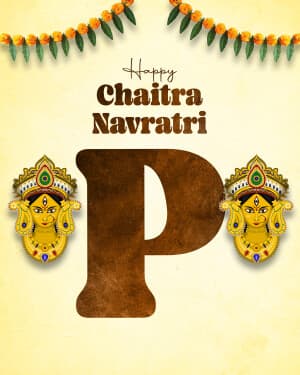 Special Alphabet - Chaitra Navratri poster Maker