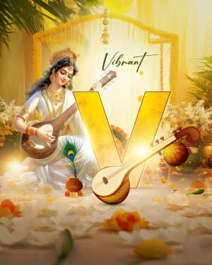 Vasant Panchami - Exclusive Alphabet ad post