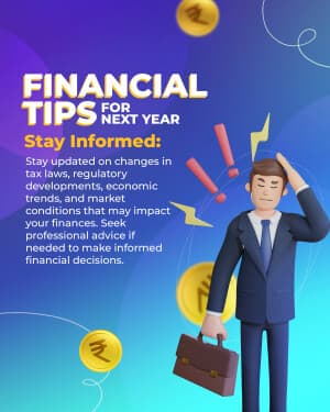 Financial Tips for Next Year poster