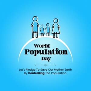 World Population Day event poster