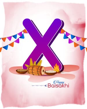 Basic Alphabet - Baisakhi poster