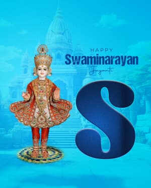 Special Alphabet - Swaminarayan Jayanti graphic