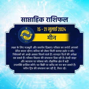 Weekly Horoscope Social Media poster
