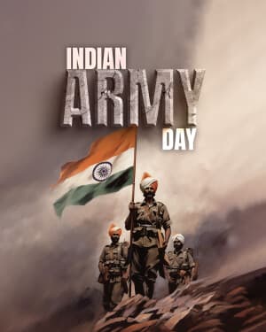 Exclusive Collection of Indian Army Day illustration