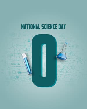 Basic Alphabet - National Science Day marketing flyer