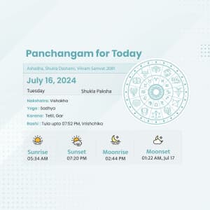 Panchangam marketing flyer