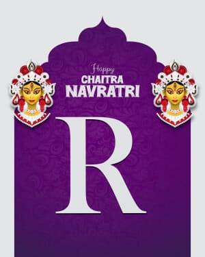 Premium Alphabet - Chaitra Navratri event poster