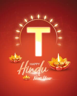 Basic Alphabet - Hindu New Year greeting image