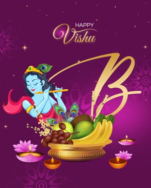 Basic Alphabet - Vishu Facebook Poster