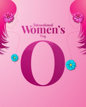 Basic Alphabet - International Women's Day Facebook Poster