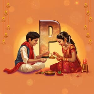 Bhai Dooj Special Theme poster Maker