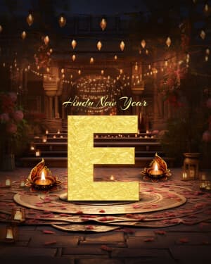 Premium Alphabet - Hindu New Year creative image